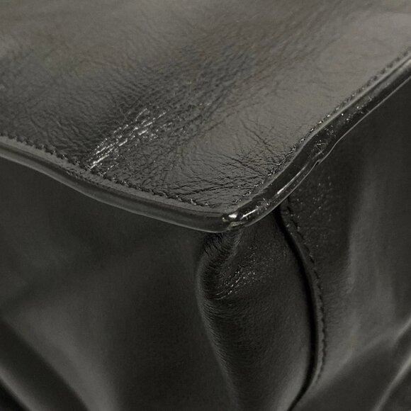 Auth SAINT LAURENT PARIS Rive Gauche 587273 Black Leather - Tote Bag - Picture 12 of 14